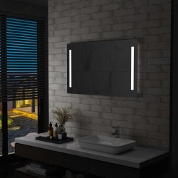 Badezimmer-Wandspiegel mit LEDs 100x60 cm