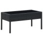 vidaXL Gartentisch Schwarz 75x40x37 cm Poly Rattan vidaXL Gartentisch Schwarz 75x40x37 cm Poly Rattan