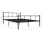 Bettgestell Schwarz Metall 120×200 cm Bettgestell Schwarz Metall 120×200 cm