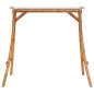 vidaXL Schaukelgestell mit Dach Creme Bugholz Massiv Teak-Finish vidaXL Schaukelgestell mit Dach Creme Bugholz Massiv Teak-Finish