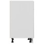 Schubunterschrank Hochglanz-Weiß 40x46x81,5 cm Holzwerkstoff Schubunterschrank Hochglanz-Weiß 40x46x81,5 cm Holzwerkstoff