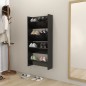 Wand-Schuhschränke 2 Stk. Hochglanz-Schwarz 60x18x60 cm Wand-Schuhschränke 2 Stk. Hochglanz-Schwarz 60x18x60 cm