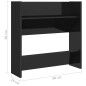 Wand-Schuhschränke 2 Stk. Hochglanz-Schwarz 60x18x60 cm Wand-Schuhschränke 2 Stk. Hochglanz-Schwarz 60x18x60 cm
