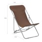 vidaXL Klappbare Strandstühle 2 Stk. Stahl und Oxford-Gewebe Braun vidaXL Klappbare Strandstühle 2 Stk. Stahl und Oxford-Gewebe Braun