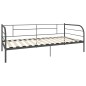 Tagesbett-Rahmen Grau Metall 90×200 cm Tagesbett-Rahmen Grau Metall 90×200 cm