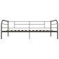 Tagesbett-Rahmen Grau Metall 90×200 cm Tagesbett-Rahmen Grau Metall 90×200 cm