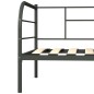 Tagesbett-Rahmen Grau Metall 90×200 cm Tagesbett-Rahmen Grau Metall 90×200 cm