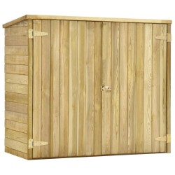 vidaXL Garten-Geräteschuppen 135x60x123 cm Kiefernholz Imprägniert