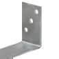 Pfostenträger 6 Stk. Silbern 8×6×30 cm Verzinkter Stahl Pfostenträger 6 Stk. Silbern 8×6×30 cm Verzinkter Stahl