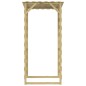 Pergola mit Dach 100x90x200 cm Imprägniertes Kiefernholz Pergola mit Dach 100x90x200 cm Imprägniertes Kiefernholz
