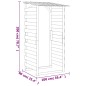 Pergola mit Dach 100x90x200 cm Imprägniertes Kiefernholz Pergola mit Dach 100x90x200 cm Imprägniertes Kiefernholz