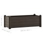 Garten-Hochbeet PP Mokka 100x43x35 cm Garten-Hochbeet PP Mokka 100x43x35 cm