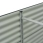 Garten-Hochbeet 320x80x81 cm Verzinkter Stahl Grau Garten-Hochbeet 320x80x81 cm Verzinkter Stahl Grau