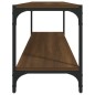 TV-Schrank Braun Eichen-Optik 100x33x41 cm Holzwerkstoff Stahl TV-Schrank Braun Eichen-Optik 100x33x41 cm Holzwerkstoff Stahl