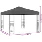 vidaXL Gartenpavillon 3×3 m Anthrazit vidaXL Gartenpavillon 3×3 m Anthrazit
