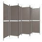 6-tlg. Paravent Anthrazit 300x200 cm Stoff 6-tlg. Paravent Anthrazit 300x200 cm Stoff