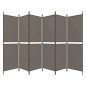 6-tlg. Paravent Anthrazit 300x200 cm Stoff 6-tlg. Paravent Anthrazit 300x200 cm Stoff