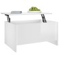 Couchtisch Hochglanz-Weiß 80x55,5x41,5 cm Holzwerkstoff Couchtisch Hochglanz-Weiß 80x55,5x41,5 cm Holzwerkstoff