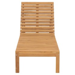 Sonnenliege Massivholz Teak