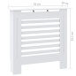 vidaXL MDF Heizkörperverkleidung Weiß 78 cm vidaXL MDF Heizkörperverkleidung Weiß 78 cm