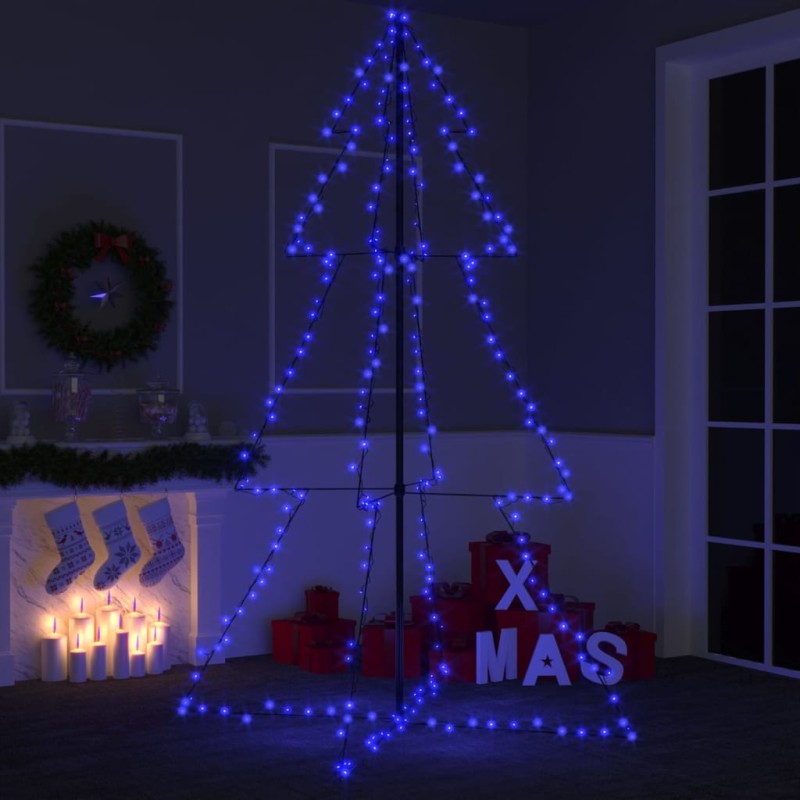 vidaXL Weihnachtsbaum in Kegelform 240 LEDs Indoor Outdoor 118x180 cm vidaXL Weihnachtsbaum in Kegelform 240 LEDs Indoor Outdoor 118x180 cm