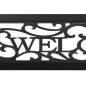 Gartenbank 125 cm Stahl Schwarz Gartenbank 125 cm Stahl Schwarz