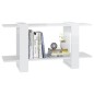 Bücherregal Hochglanz-Weiß 100x30x51 cm Holzwerkstoff Bücherregal Hochglanz-Weiß 100x30x51 cm Holzwerkstoff