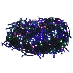 LED-Lichterkette mit 600 LEDs Pastell Mehrfarbig 60 m PVC