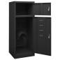 Sattelschrank Anthrazit 53x53x140 cm Stahl Sattelschrank Anthrazit 53x53x140 cm Stahl