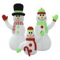 Aufblasbare Schneemann-Familie mit LEDs 360 cm Aufblasbare Schneemann-Familie mit LEDs 360 cm