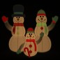 Aufblasbare Schneemann-Familie mit LEDs 360 cm Aufblasbare Schneemann-Familie mit LEDs 360 cm