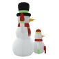 Aufblasbare Schneemann-Familie mit LEDs 360 cm Aufblasbare Schneemann-Familie mit LEDs 360 cm