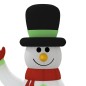 Aufblasbare Schneemann-Familie mit LEDs 360 cm Aufblasbare Schneemann-Familie mit LEDs 360 cm