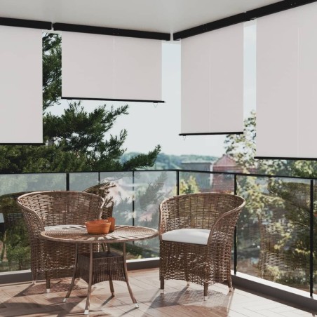 Balkon-Seitenmarkise 170x250 cm Creme