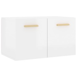 Wandschrank Hochglanz-Weiß 60x36,5x35 cm Holzwerkstoff