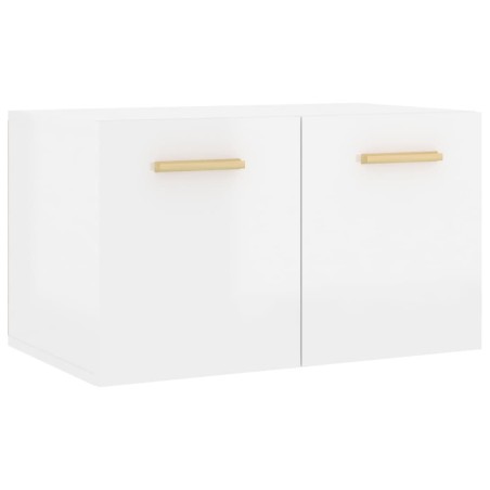 Wandschrank Hochglanz-Weiß 60x36,5x35 cm Holzwerkstoff