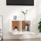 Wandschrank Hochglanz-Weiß 60x36,5x35 cm Holzwerkstoff Wandschrank Hochglanz-Weiß 60x36,5x35 cm Holzwerkstoff