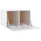 Wandschrank Hochglanz-Weiß 60x36,5x35 cm Holzwerkstoff Wandschrank Hochglanz-Weiß 60x36,5x35 cm Holzwerkstoff