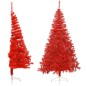 Künstlicher Halb-Weihnachtsbaum mit Ständer Rot 210 cm PVC Künstlicher Halb-Weihnachtsbaum mit Ständer Rot 210 cm PVC