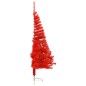 Künstlicher Halb-Weihnachtsbaum mit Ständer Rot 210 cm PVC Künstlicher Halb-Weihnachtsbaum mit Ständer Rot 210 cm PVC