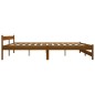 Massivholzbett Honigbraun Kiefer 200x200 cm Massivholzbett Honigbraun Kiefer 200x200 cm