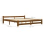 Massivholzbett Honigbraun Kiefer 200x200 cm Massivholzbett Honigbraun Kiefer 200x200 cm