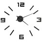 3D-Wanduhr Modernes Design Schwarz 100 cm XXL 3D-Wanduhr Modernes Design Schwarz 100 cm XXL