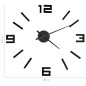 3D-Wanduhr Modernes Design Schwarz 100 cm XXL 3D-Wanduhr Modernes Design Schwarz 100 cm XXL