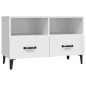 TV-Schrank Hochglanz-Weiß 80x36x50 cm Holzwerkstoff TV-Schrank Hochglanz-Weiß 80x36x50 cm Holzwerkstoff
