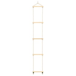 Kinder-Strickleiter Massivholz und PE 30x168 cm