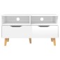 vidaXL TV-Schrank Hochglanz-Weiß 90x40x48,5 cm Holzwerkstoff vidaXL TV-Schrank Hochglanz-Weiß 90x40x48,5 cm Holzwerkstoff