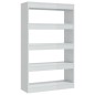 vidaXL Bücherregal/Raumteiler Hochglanz-Weiß 80x30x135cm Holzwerkstoff vidaXL Bücherregal/Raumteiler Hochglanz-Weiß 80x30x135cm Holzwerkstoff