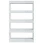 vidaXL Bücherregal/Raumteiler Hochglanz-Weiß 80x30x135cm Holzwerkstoff vidaXL Bücherregal/Raumteiler Hochglanz-Weiß 80x30x135cm Holzwerkstoff