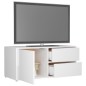 TV-Schrank Hochglanz-Weiß 80x34x36 cm Holzwerkstoff TV-Schrank Hochglanz-Weiß 80x34x36 cm Holzwerkstoff